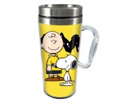 Tasse de voyage Charlie Brown et Snoopy en Acrylique et Inox des Peanuts